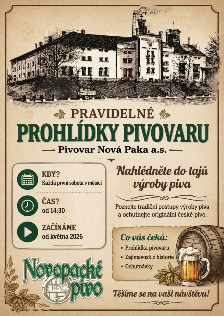 PRAVIDELNÉ PROHLÍDKY PIVOVARU